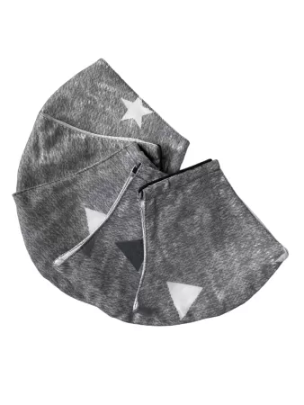 Маска защитная трехслойная Амама размер 3, 5 шт  (серая)