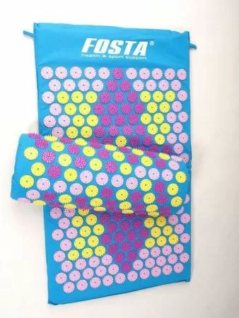 Набор аппликатор Кузнецова коврик и валик Fosta F 0107 разные цвета (голубой)