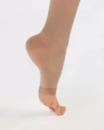 Чулки компрессионные OFA BAMBERG Classic унисекс 1 класс компрессии с открытым носком и гладкой резинкой цвет бежевый 