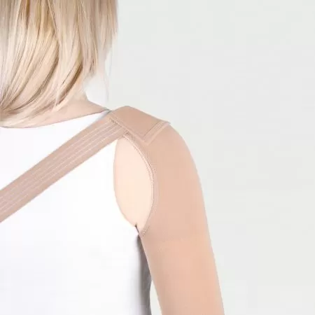 Рукав компрессионный IDEALISTA ID-402 2 класс компрессии с фиксатором цвет карамель 