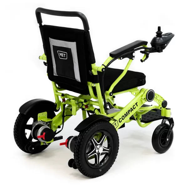 Кресло-коляска с электроприводом MET Compact 35 складная, с алюминиевой рамой