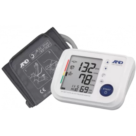 Тонометр автоматический на плечо AND UA-1300 с манжетой 23-37 см, адаптером и голосовым помощником