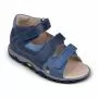 Сандалии ортопедические детские TWIKI TW-134-18 кожаные с открытым носом цвет синий 