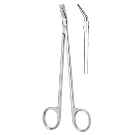 Ножницы сосудистые вертикально-изогнутые под углом 160 мм Hilbro 10.0526.16