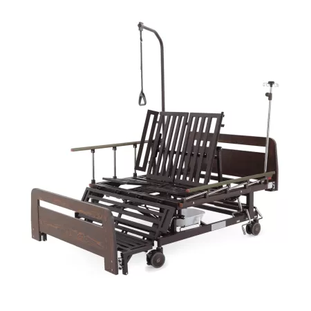 Кровать механическая MED-MOS E-45А ЛДСП венге ширина 120 см, с туалетом и функцией переворота