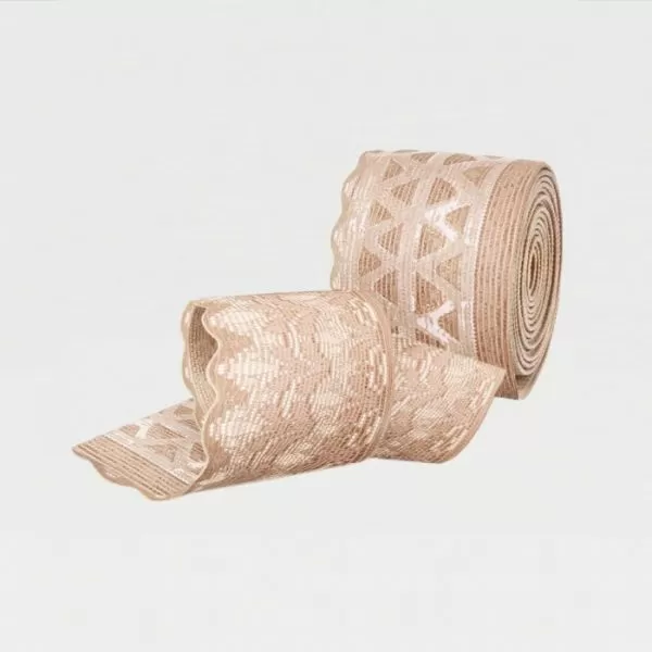 Чулки компрессионные IDEALISTA ID-301TW женские 1 класс компрессии с закрытым носком полупрозрачные с кружевной резинкой на широкое бедро цвет карамель 