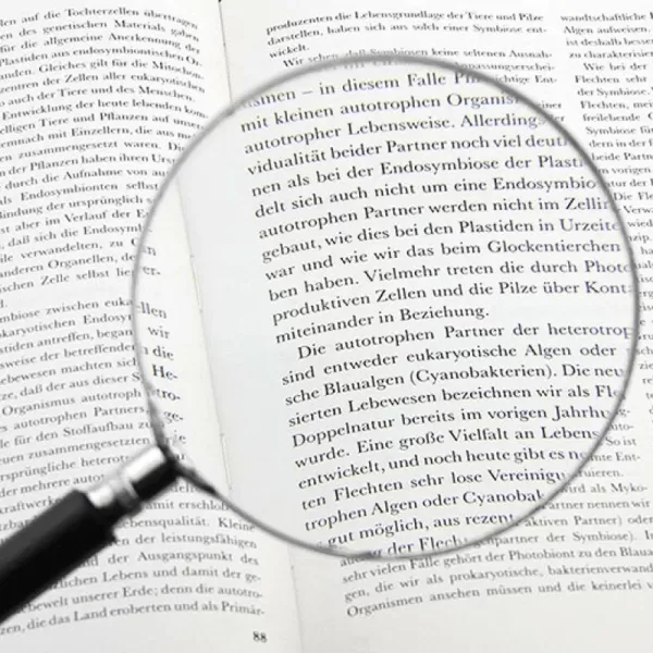 Лупа с ручкой VEBER 1028, 3х-кратное увеличение, диаметр  100 мм