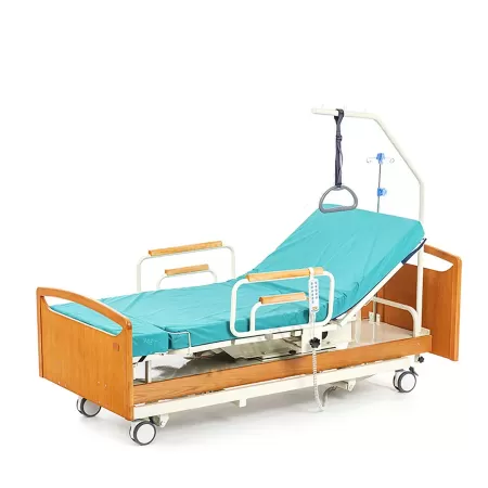 Кровать электрическая MET RAUND UP с матрасом, поворотное кардиокресло, регулировка высоты