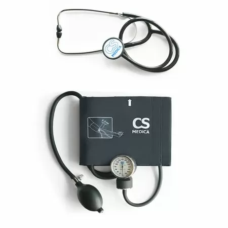 Тонометр механический на плечо CS Medica CS-106 М с манжетой 24-42 см и фонендоскопом в комплекте