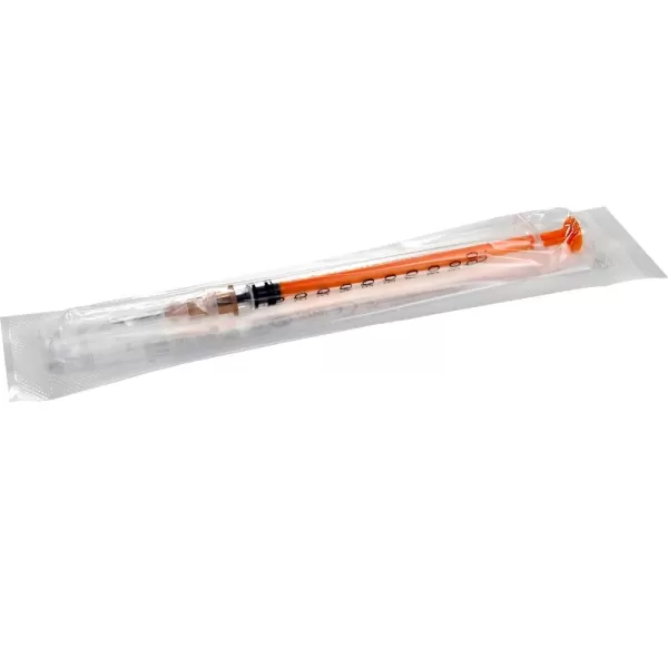 Шприц однократного применения 3-х компонентный  1 мл инсулиновый, упаковка 100 штук