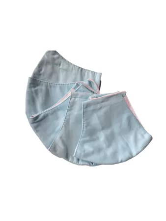 Маска защитная трехслойная Амама размер 3, 5 шт  (голубая)