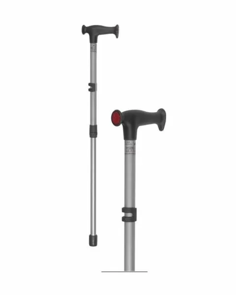 Трость телескопическая с светоотражателями Микирад 12/MR