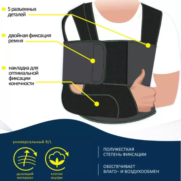 Бандаж на плечевой сустав (повязка Дезо) Talus ПС-711