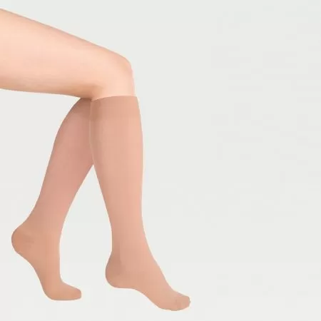 Гольфы компрессионные IDEALISTA ID-200 унисекс 2 класс компрессии с закрытым носком цвет карамель 