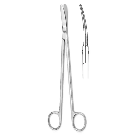 Ножницы тупоконечные вертикально-изогнутые 250 мм Hilbro 10.0509.01