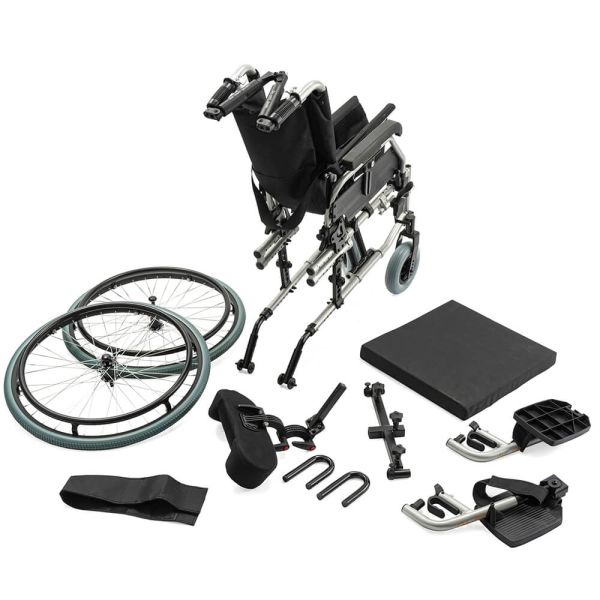 Кресло-коляска Barry Euro с регулировкой ширины сиденья 43-48 см, колеса пневматические