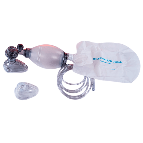 Аппарат искусственной вентиляции легких ручной МЕДПЛАНТ АДР-МП-Д С-2 с аспиратором, многоразовый, детский, артикул 1647