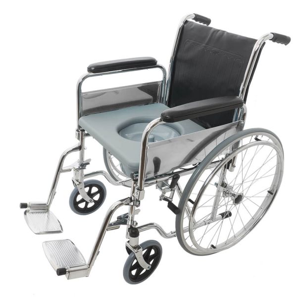 Кресло-коляска Barry W5 с санитарным оснащением, ширина сиденья 45 см